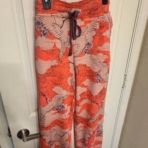 ANTHROPOLOGIE Patterned Joggers SZ XL
